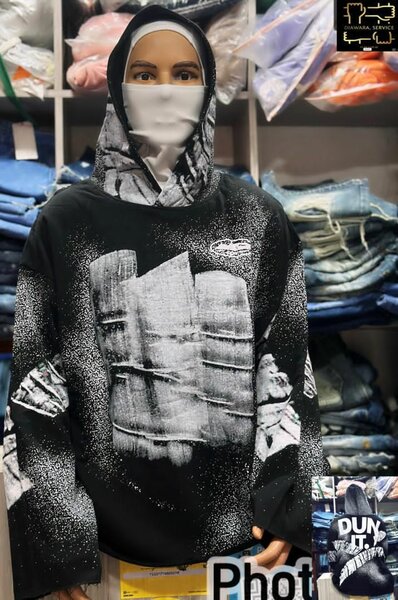 Sweat à Capuche Graphique Unisexe