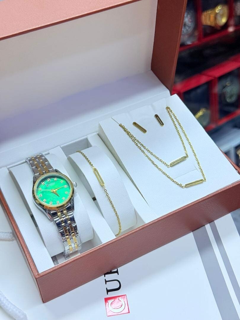 Ensemble Montre et Bijoux Élégant