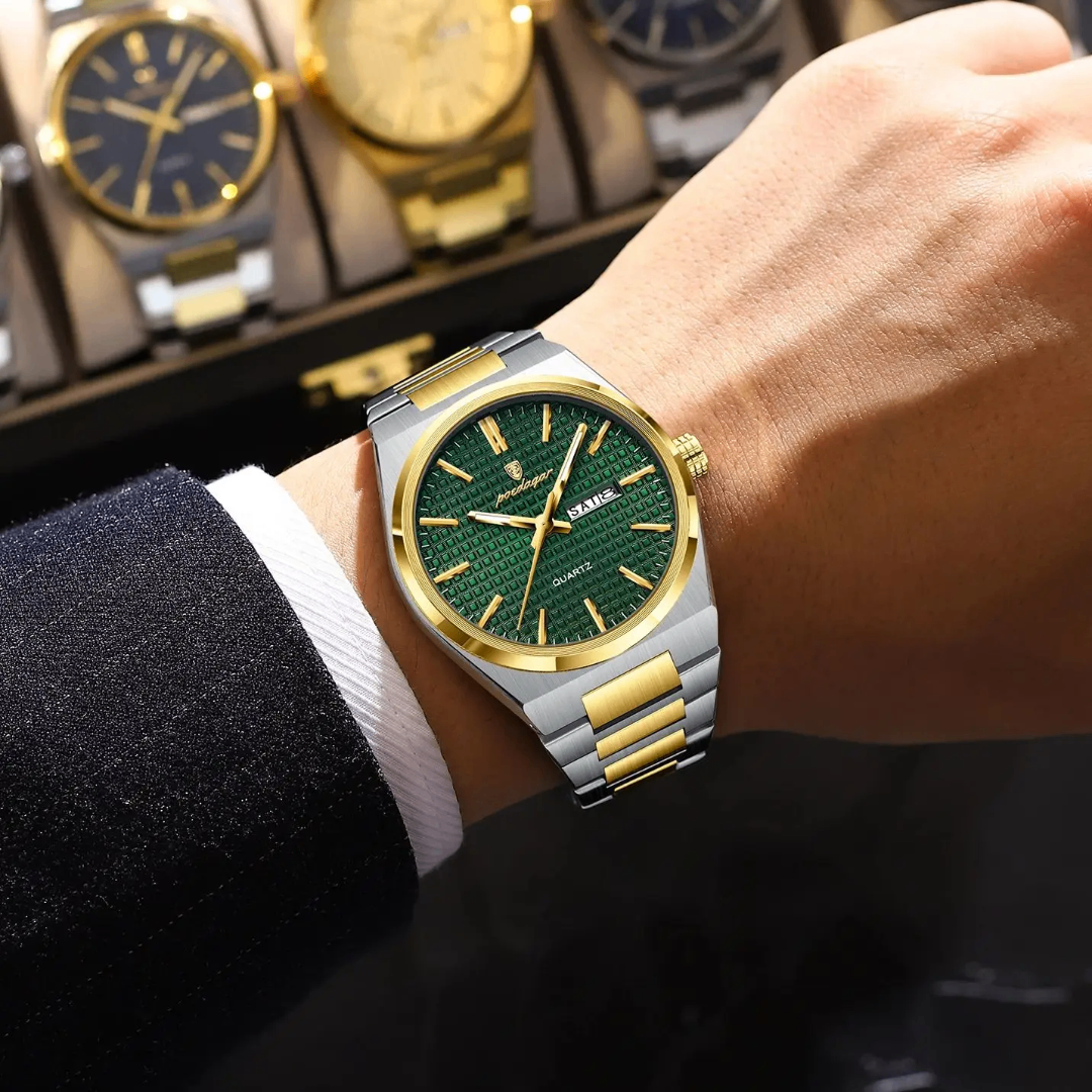 Montre homme luxe bicolore