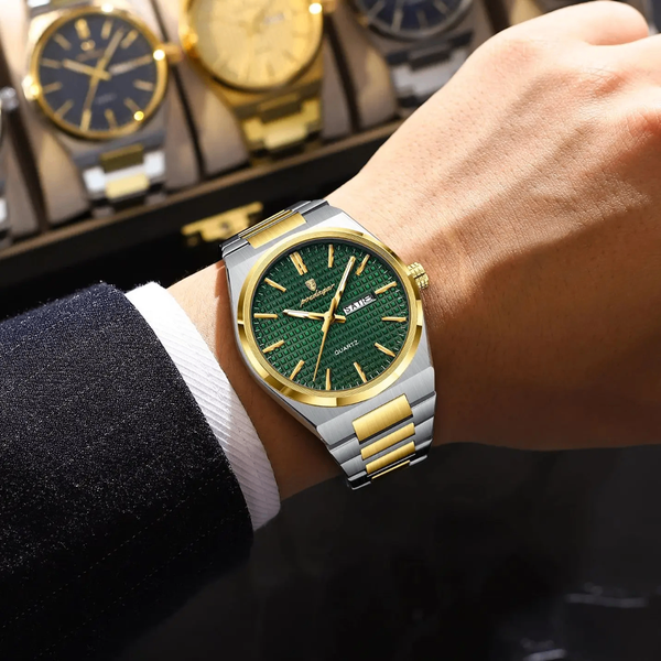 Montre homme luxe bicolore