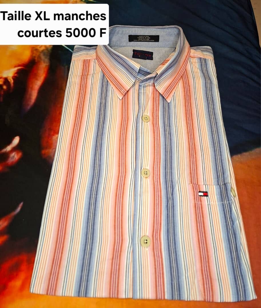 Chemise homme manches courtes
