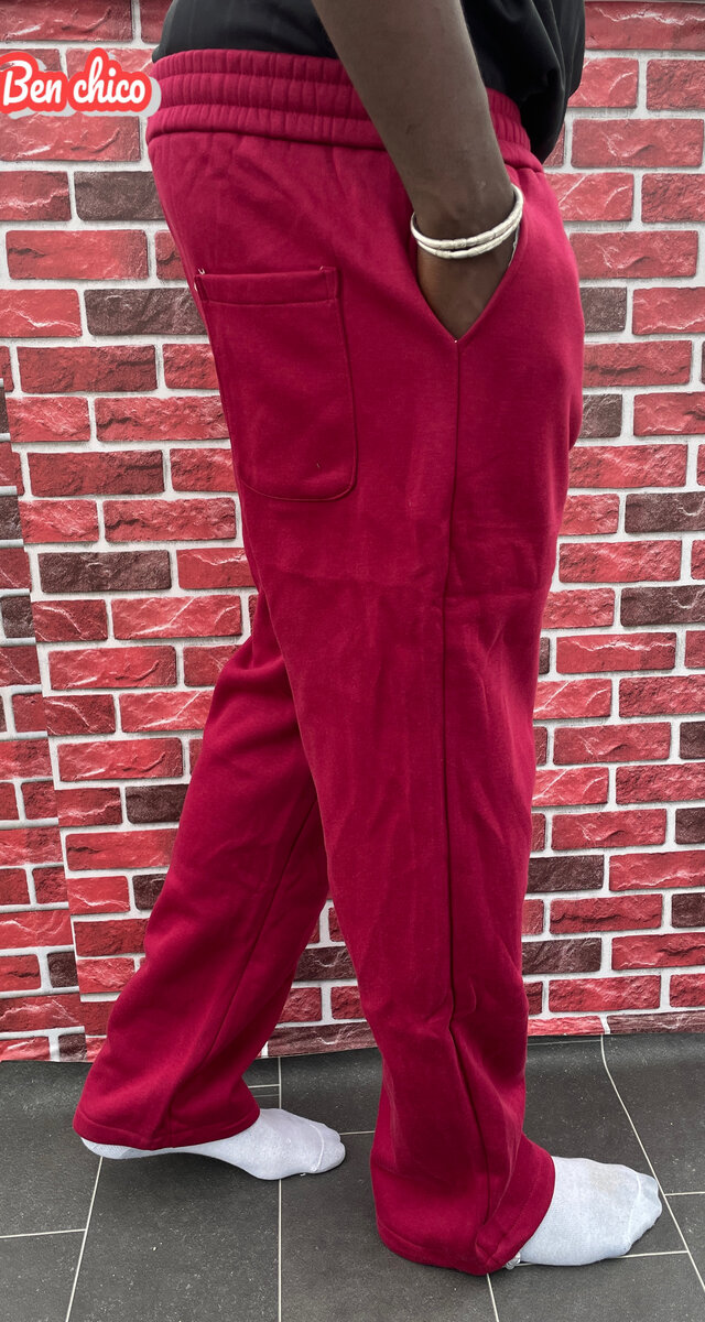Pantalon de jogging rouge