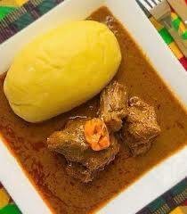 Fufu avec sauce épicée