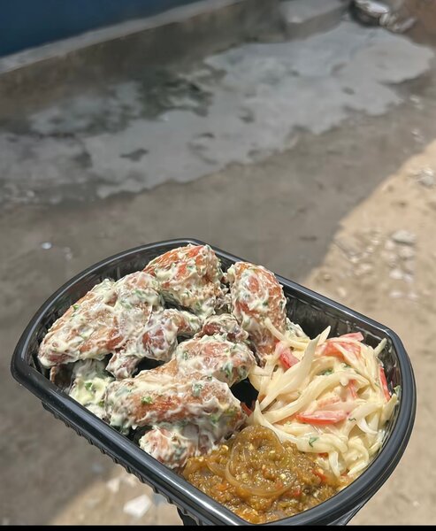 poulet mayo avec alloco