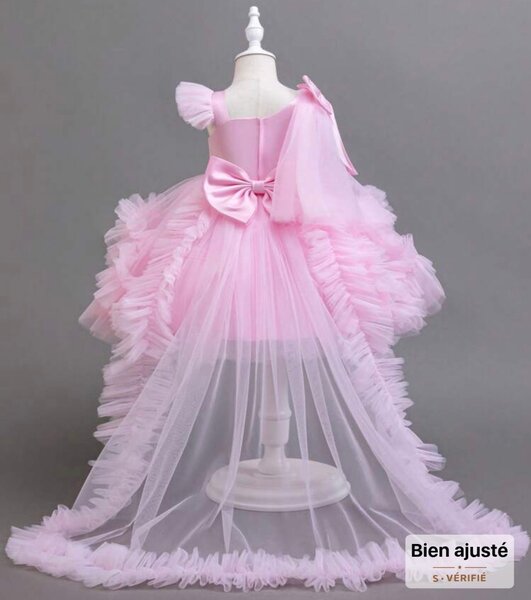 Robe princesse fille rose