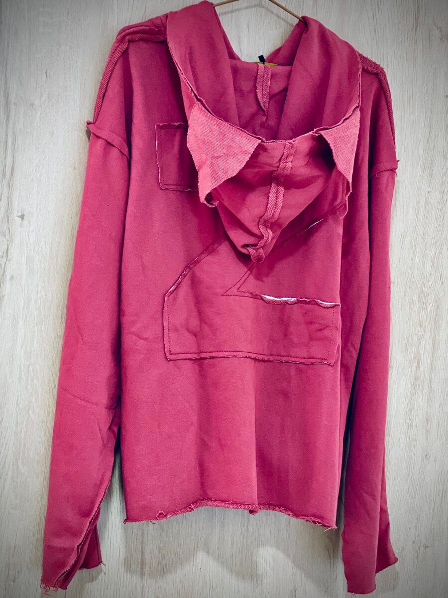 Sweat à capuche rouge original