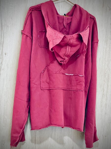 Sweat à capuche rouge original