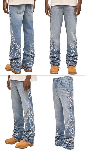 Jeans homme brodés stylés