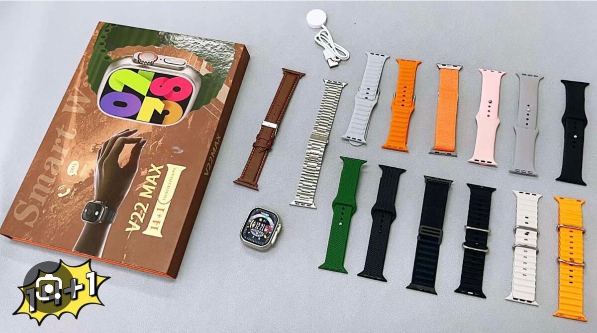 Smart watch with 14 straps