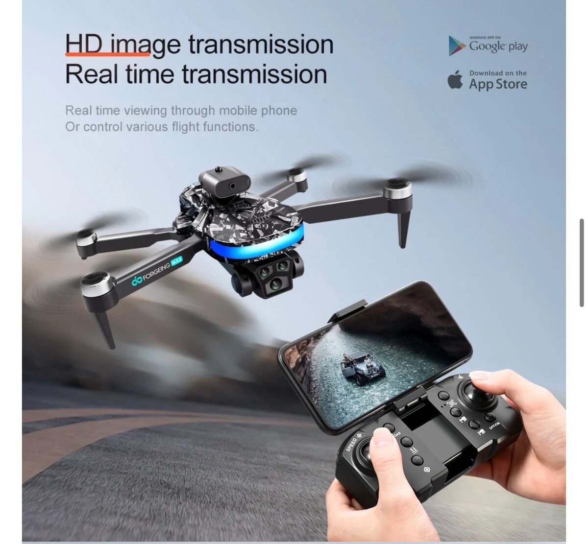 Drone pliable avec caméra HD