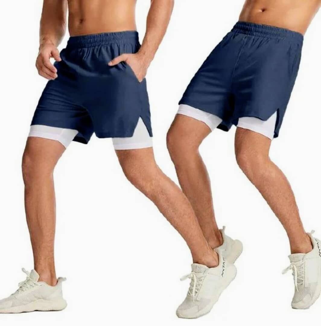 Shorts de sport 2 en 1 homme