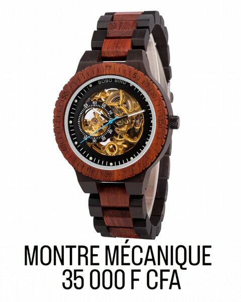 MONTRE EN BOIS