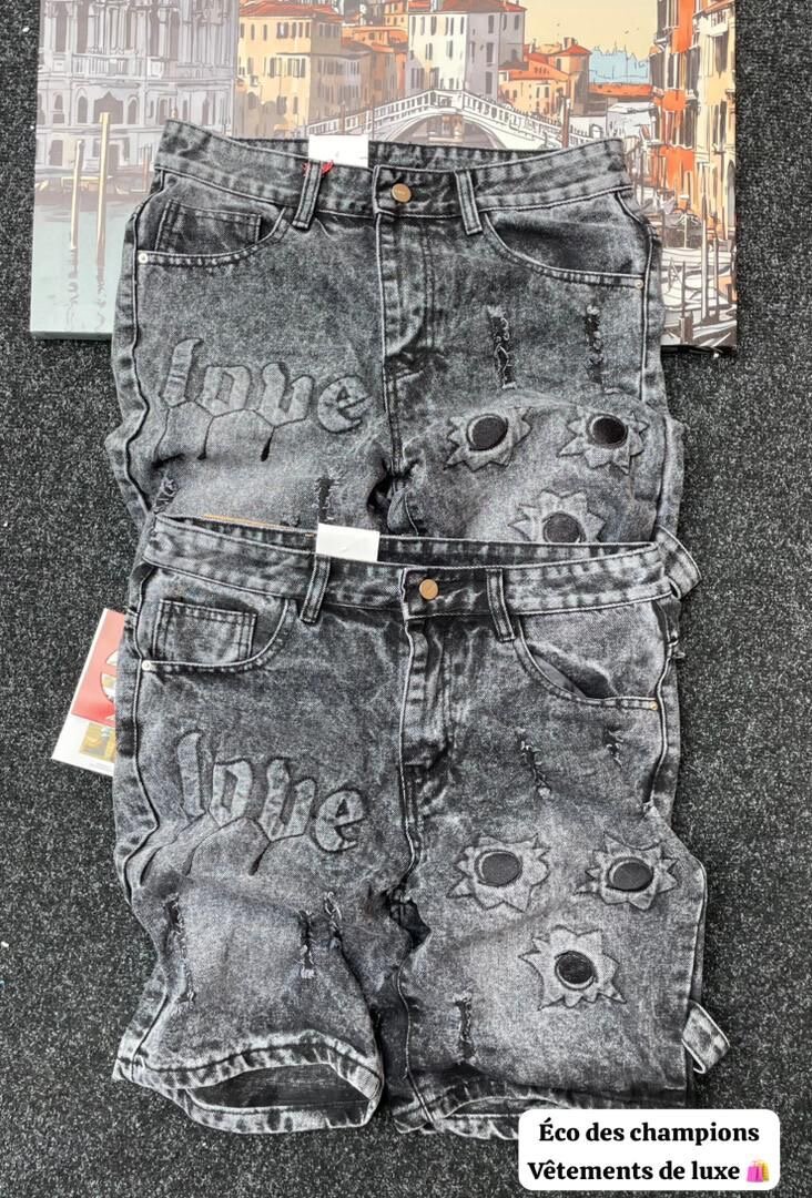 Shorts en jean décontracté