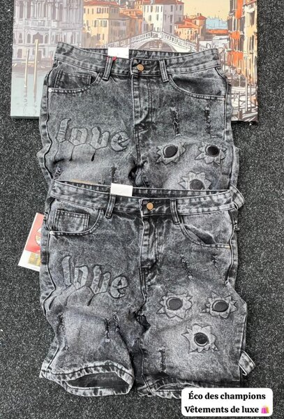 Shorts en jean décontracté