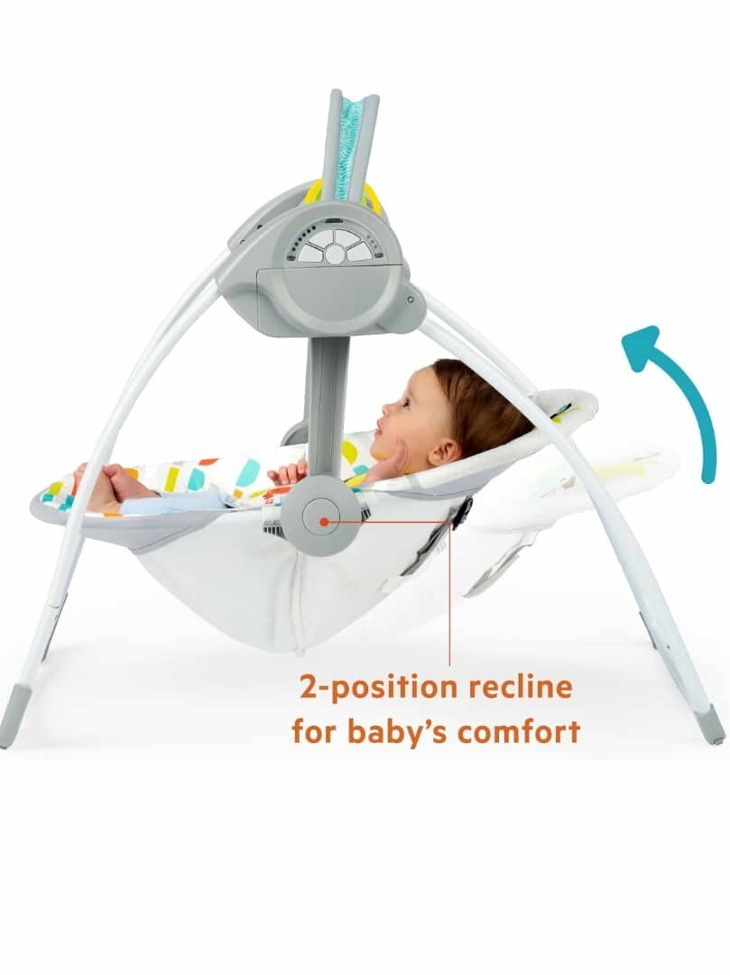 Portabl baby swing with music