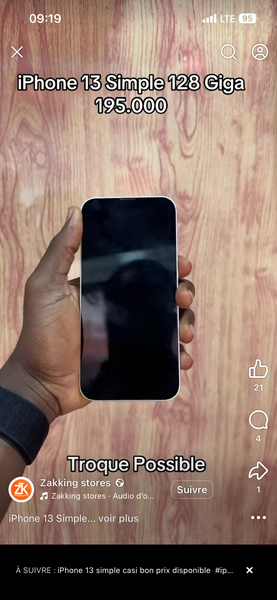 iPhone 13 128 Go Blanc