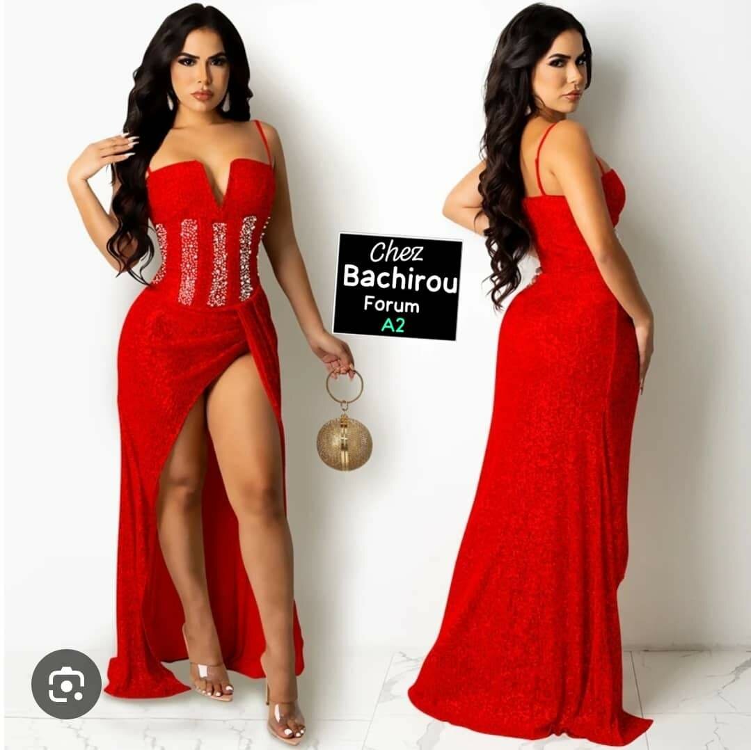 Robe de soirée scintillante