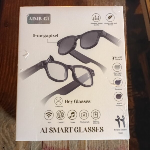 Lunettes AI intelligentes 8MP