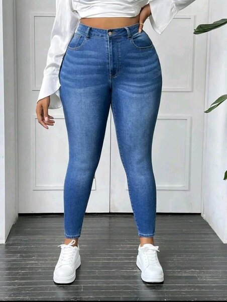 Jeans skinny taille haute