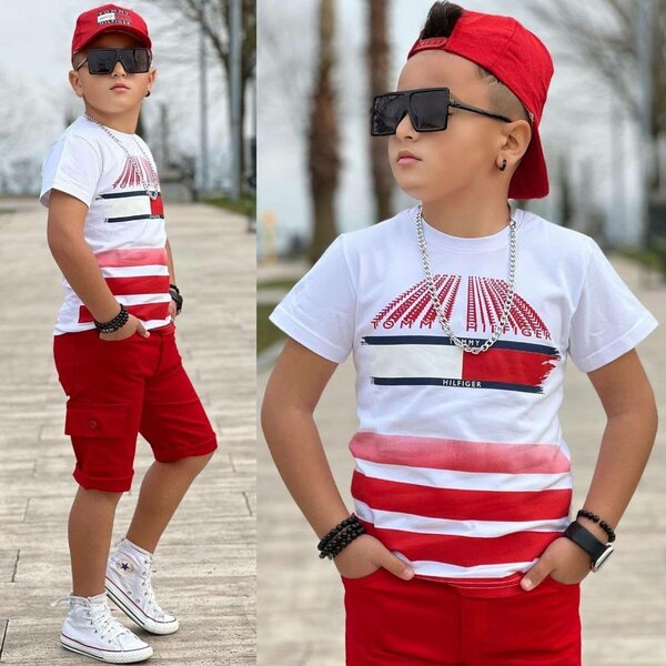 Ensemble enfant mode rouge