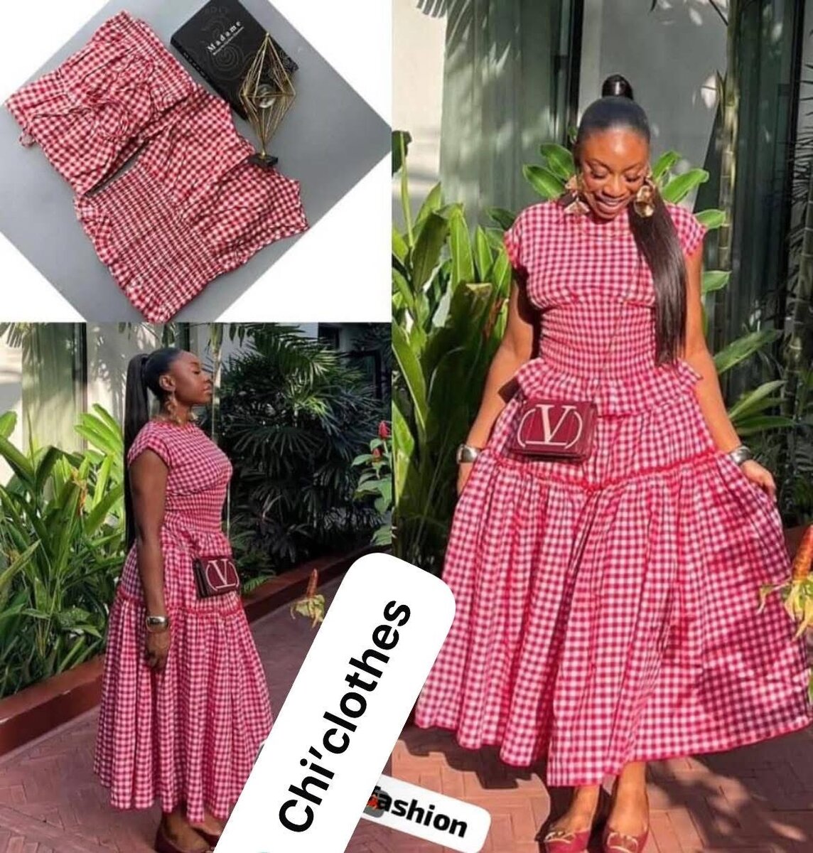 Robe d'été chic rayée