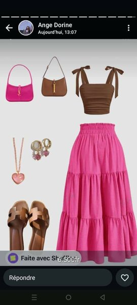 Ensemble été jupe et top