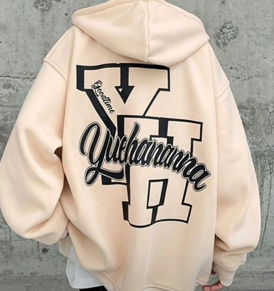 Hoodie oversize lettrage