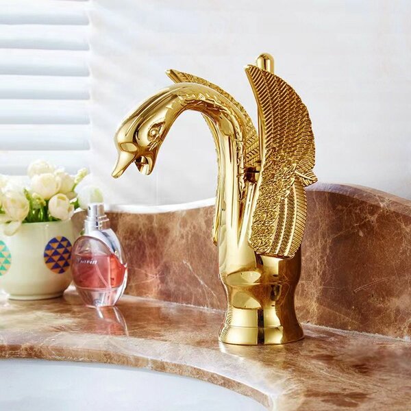 Eagle wash hand Basin Hot and Cold tap Gold