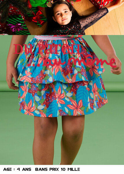 jupe brillante pour les filles