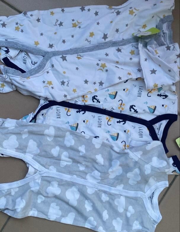 Ensemble grenouillères 3 pièces