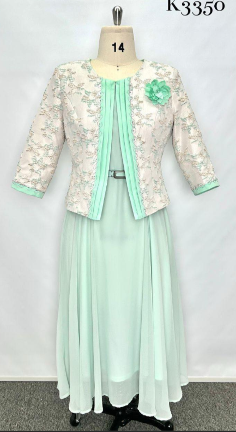 Light Green Flared 2 Piece