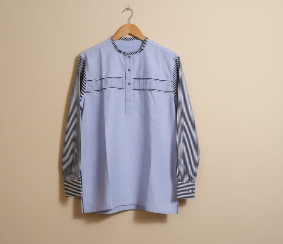 Chemise Homme À Rayures Élégante