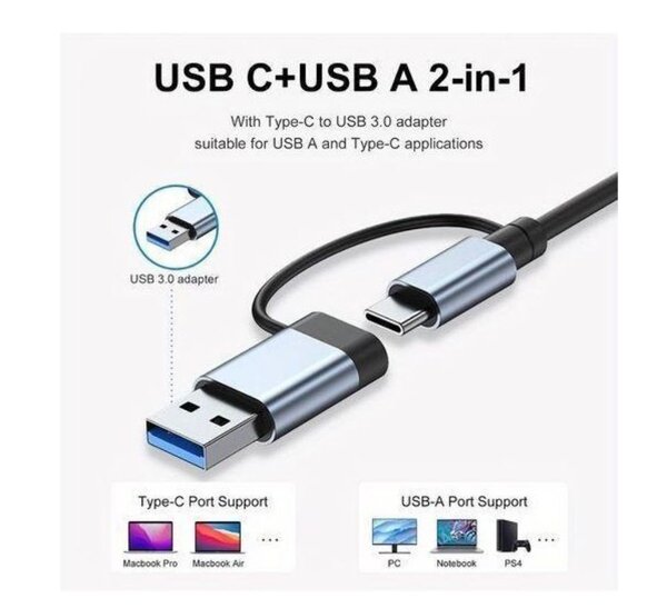 Hub USB-C 7-en-1 polyvalent