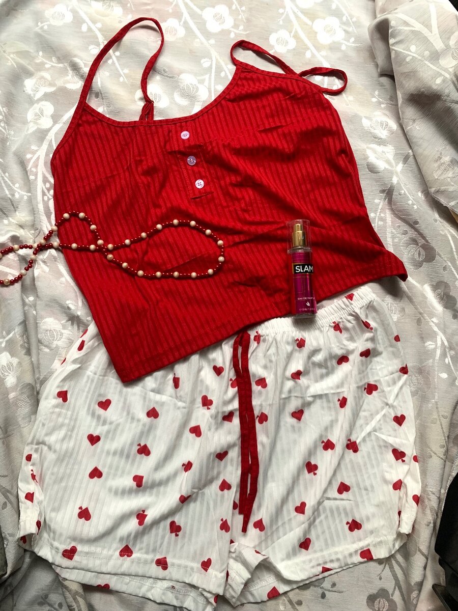 Ensemble pyjama femme cœur