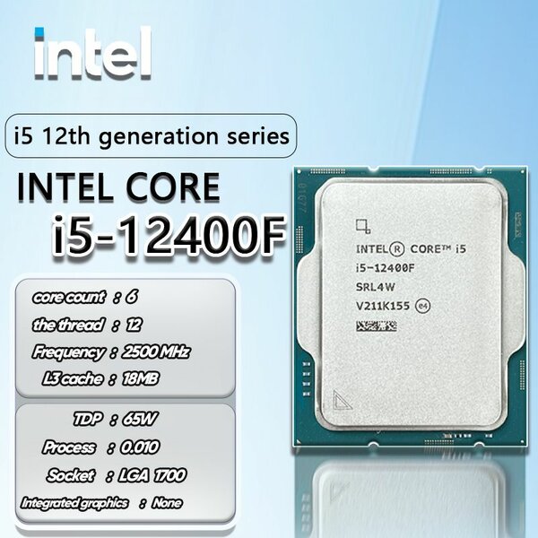 Процессор Intel core i5 12400f (новая поставка)