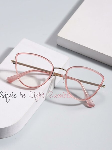 Image glasses, in glossy frame, for work at the computer and telephone with protection against screen radiation