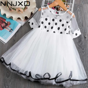 Girls Dress Floral Print Girl Dresses Casual Wear Formal Party Dress Kid Daily ( Fabric Linen And Net) ( Size 06 To `3 Yrs)