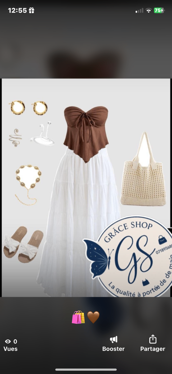 Robe estivale dos nu évasée