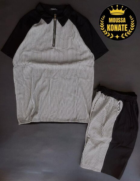 Ensemble rayé homme