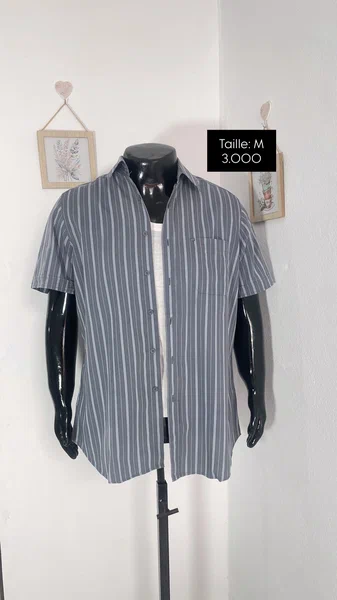 Chemise à Rayures Homme