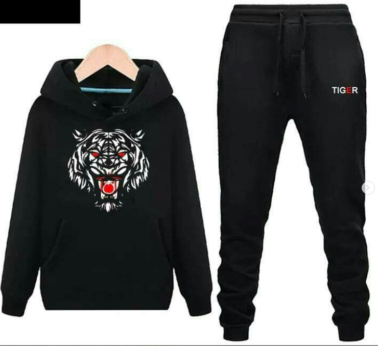 2 Pcs Men's Stitched Cotton Jersey Printed Track Suit