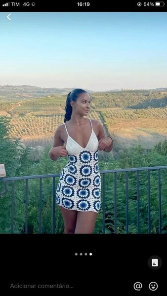 Robe en crochet bohème été