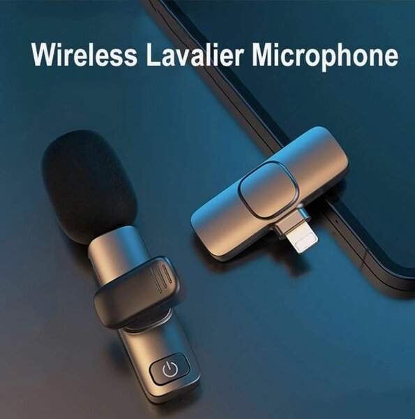 Wireless Lavalier Microphone Portable Audio.