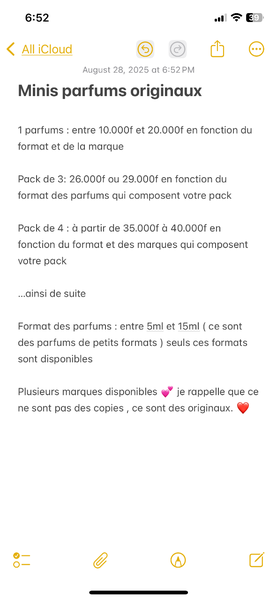 Mini Original Perfumes Set