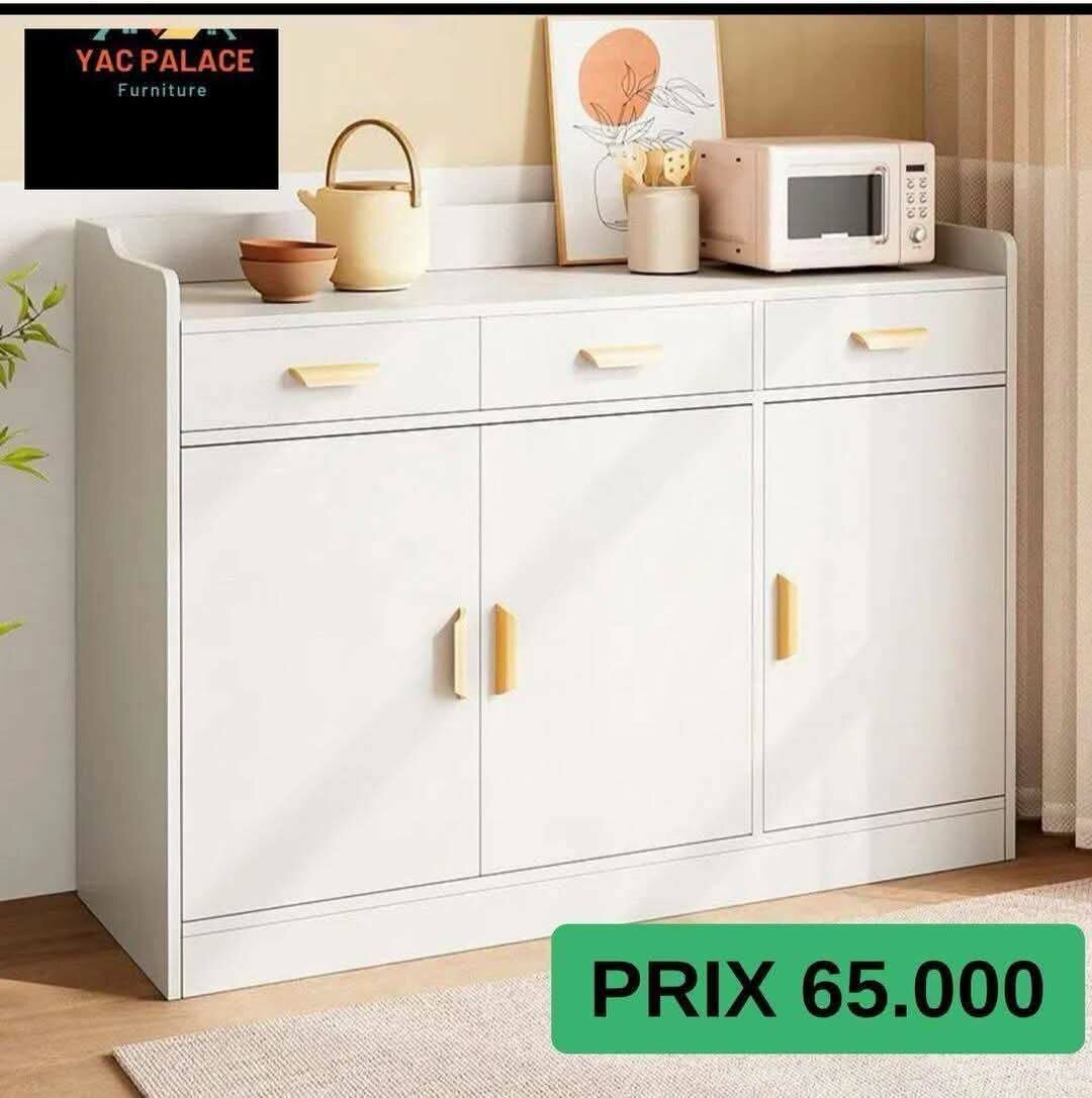 Buffet moderne blanc 80CM