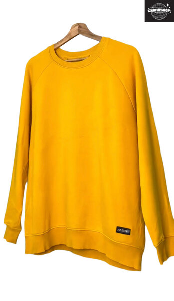 Sweat-shirt jaune unisexe