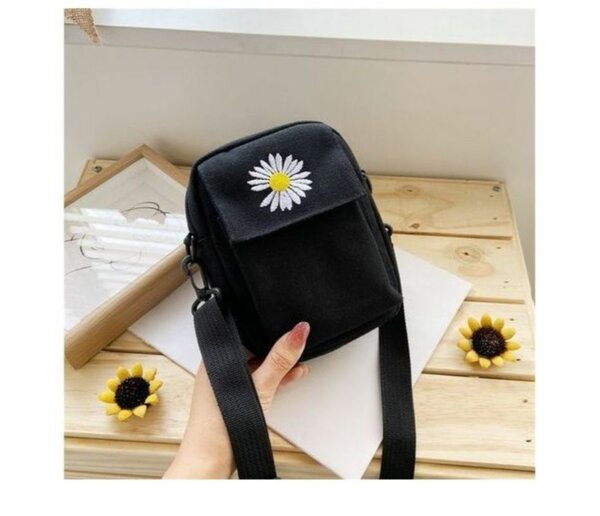 Sac bandoulière fleur tendance