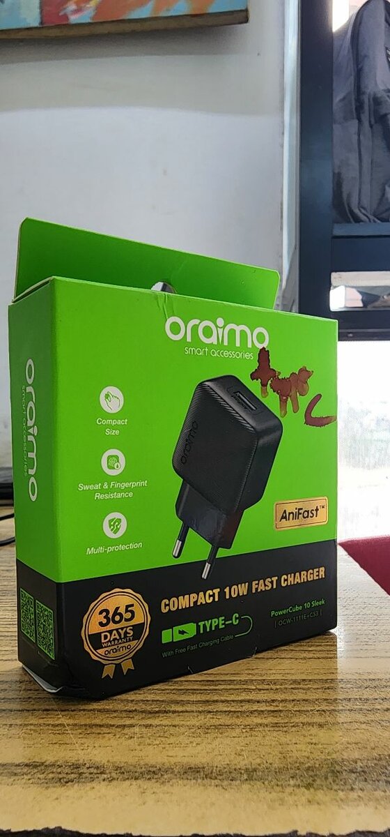Chargeur rapide Oraimo 10W USB-C
