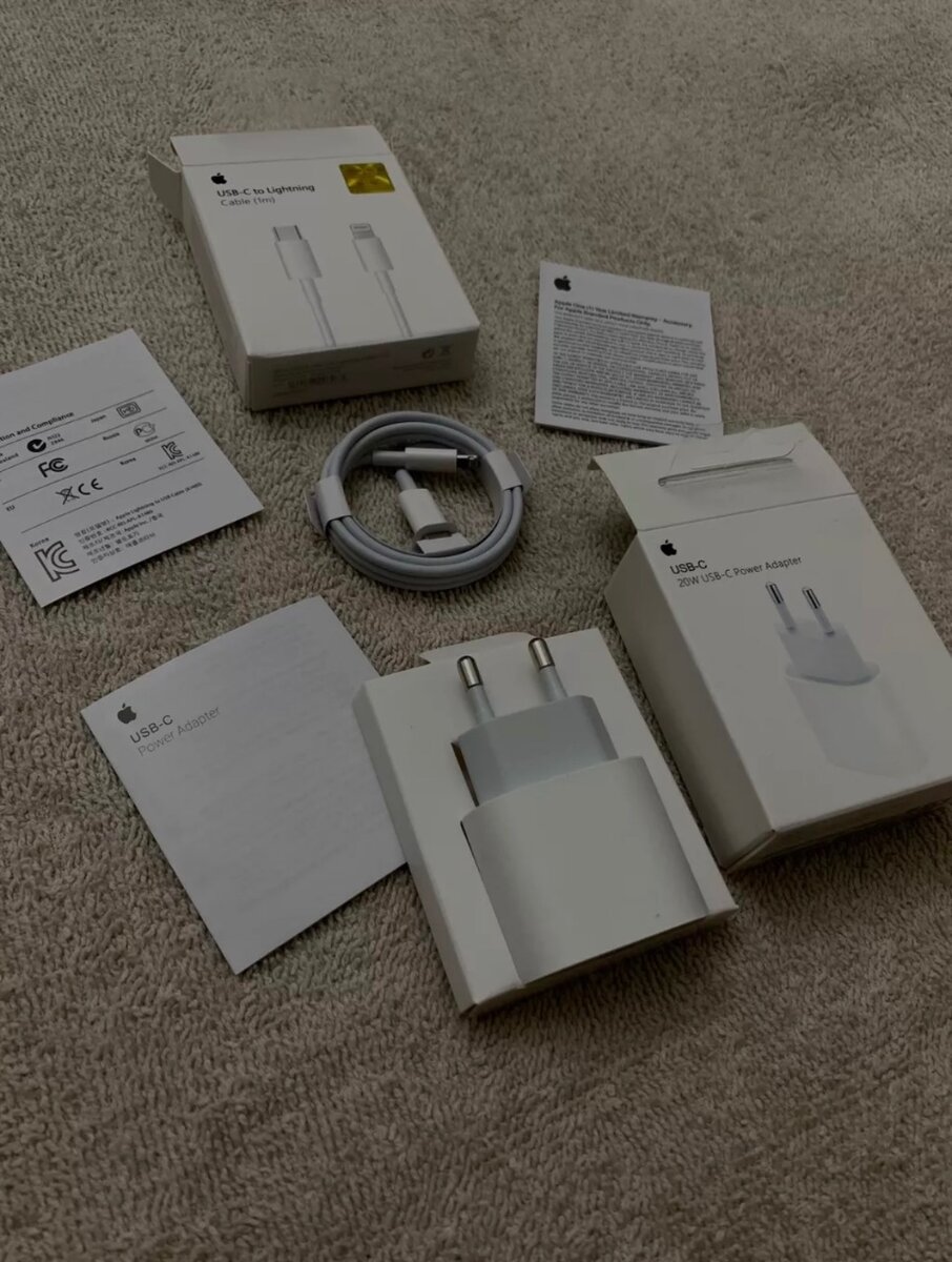 Быстрая зарядка на айфон 20w оригинал