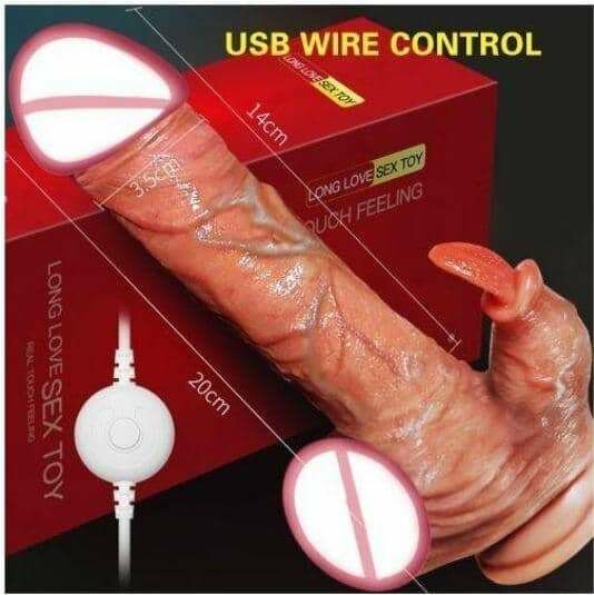 Vibromasseur télescopique intelligent